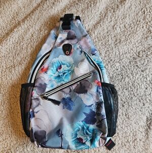 Sling Backpack Bag Floral